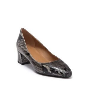 NEW Aquatalia Pasha Embossed Snake Print Pumps Block Heels Size‎ 6